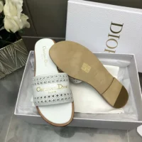 Dior Women White Calfskin with Openwork Microcannage Motif (1)