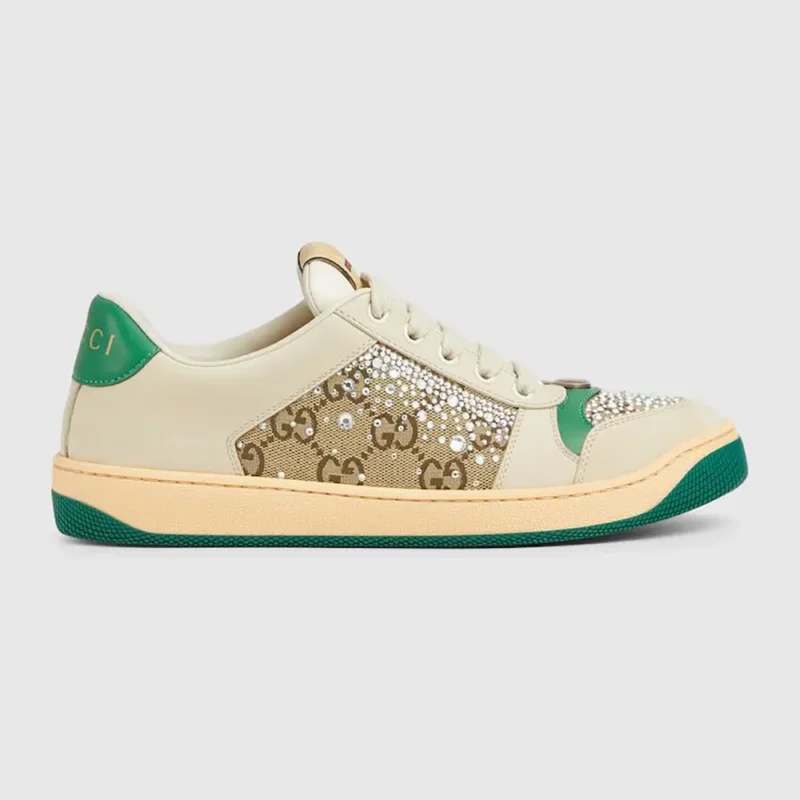 Gucci Unisex GG Screener Sneaker-Beige 812041AAEB29541