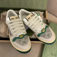 Gucci Unisex GG Screener Sneaker-Beige 812041AAEB29541 (1)