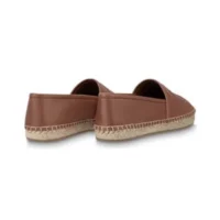 Louis Vuitton LV Women Starboard Flat Espadrille Brown Lamb Leather Rubber (1)