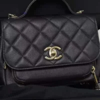 Chanel Women Caviar Quilted Small Business Affinity Flap Black (1)