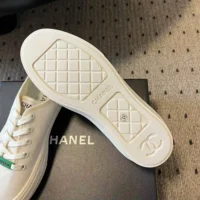 Chanel Women Lace-up Sneaker-White (1)