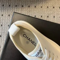 Chanel Women Lace-up Sneaker-White (1)