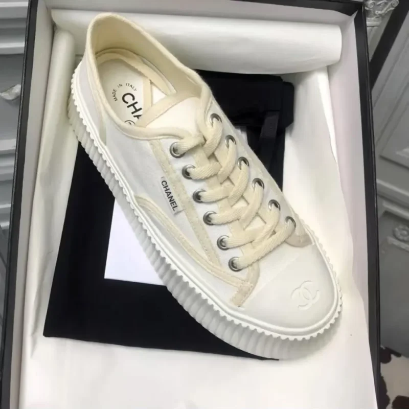 Chanel Women Thick Soled Sneaker-White