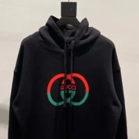 Gucci Men Cotton Jersey Printed Sweatshirt-BlackRed (1)