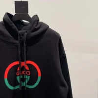 Gucci Men Cotton Jersey Printed Sweatshirt-BlackRed (1)