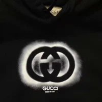 Gucci Men Cotton Jersey Printed Sweatshirt-BlackWhite (1)