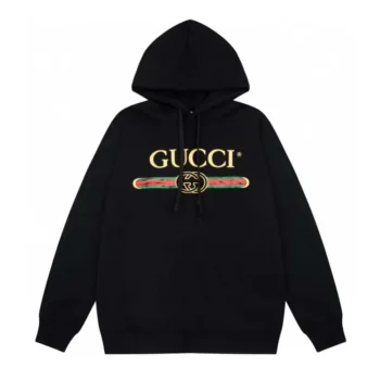 Gucci Men GG Cotton Jersey Sweatshirt Gucci Print-Black