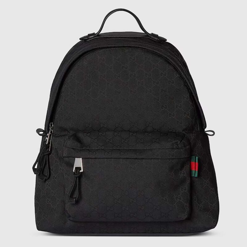 Gucci Unisex Medium GG Backpack with Web 824624FAEHZ1042