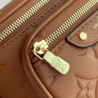 Louis Vuitton LV Women Mini Bumbag in Cowhide-leather Trim-Brown M12753 (1)