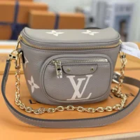 Louis Vuitton LV Women Mini Bumbag in Cowhide-leather Trim M83219 (1)