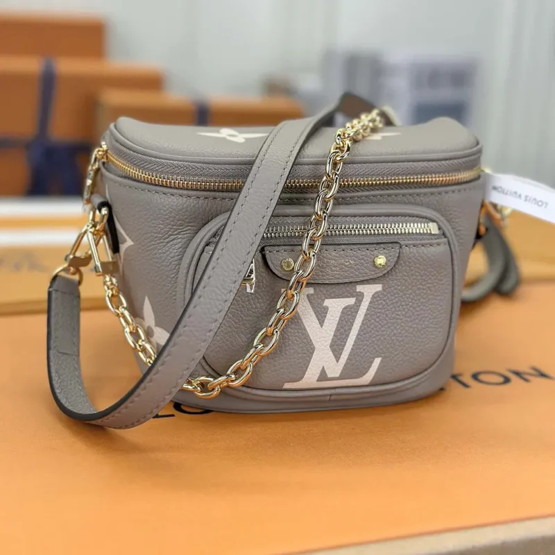 Louis Vuitton LV Women Mini Bumbag in Cowhide-leather Trim M83219