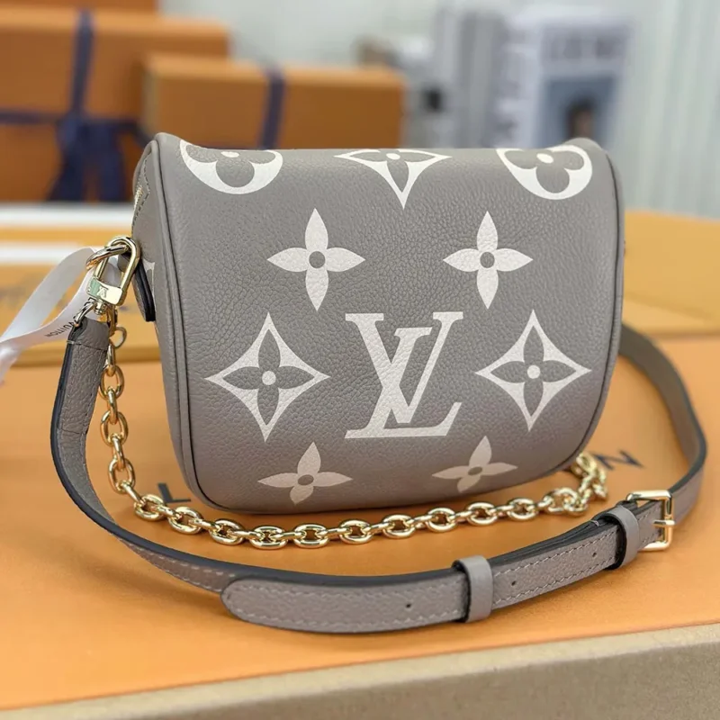 Louis Vuitton LV Women Mini Bumbag in Cowhide-leather Trim M83219