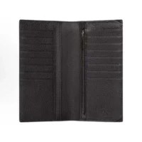 Gucci Men Long Wallet with Gucci Logo-Black 795296AABXM1000 (1)