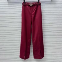 Gucci Women Oversize Low Waist Wool Pant 824881Z7AO26052 (1)