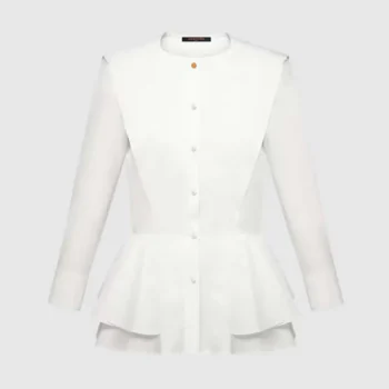 Louis Vuitton LV Women Poplin Peplum Blouse 1AHHMN